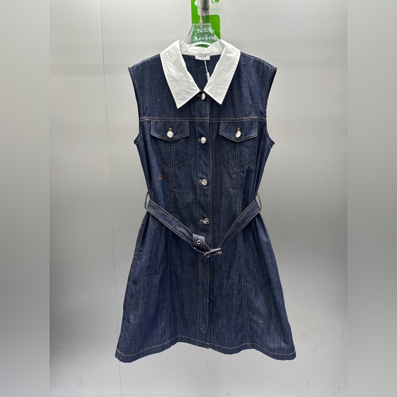 Meet the Posher Dresses & Skirts - Celine embroidered denim dress